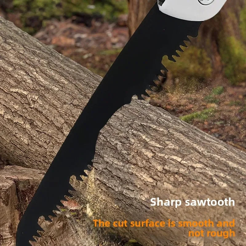 Folding Pruning Saw – PTFE Coated Manual Garden Branch Saw Folding Pruning Saw Peaceful Pleasures Health and Wellness