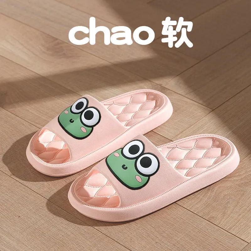 Cute Frog Anti-Slip EVA Slides | Unisex Beach & Home Slippers