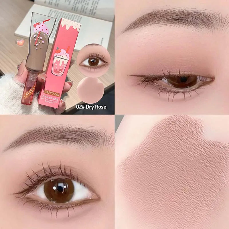 Cappuvini Matte Liquid Eyeshadow Cream | Milk Tea Colors