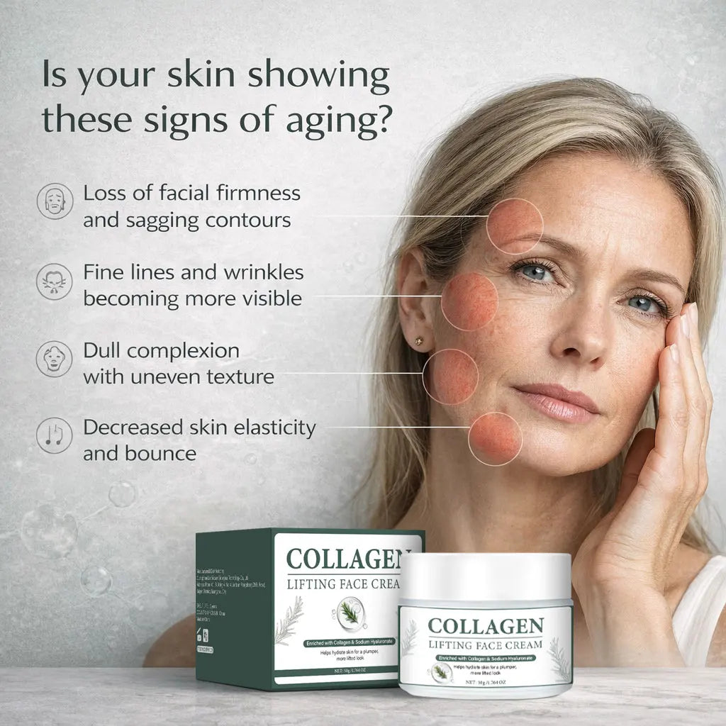 Collagen Face Gel-Cream with Peptides, Marula Oil, and Hyaluronic Acid,Hydrates & Firms Skin, Deep moisturizing Korean Skincare Peaceful Pleasures Health and Wellness