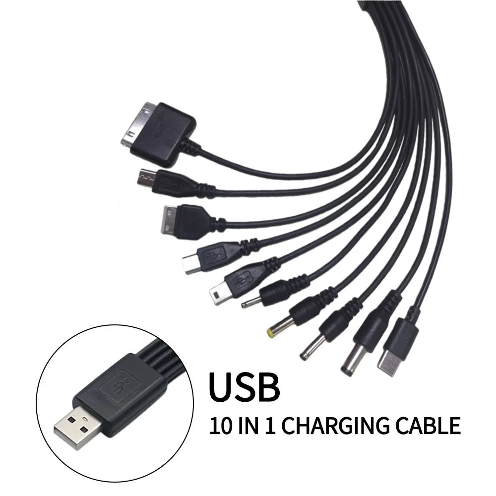 10-in-1 Universal USB Charging Cable Multi Connector Adapter
