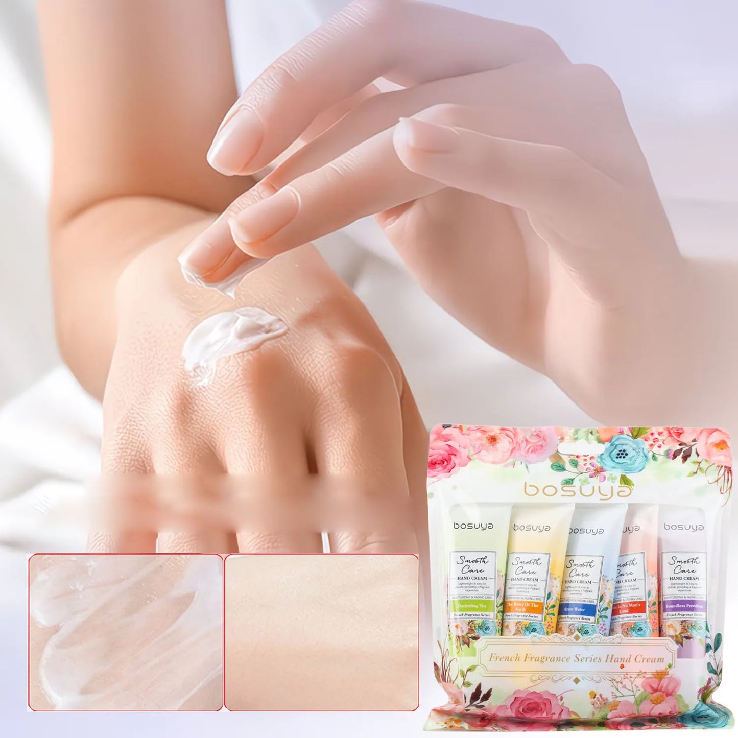 Floral Fragrance Hand Cream Set – Moisturizing Daily Care