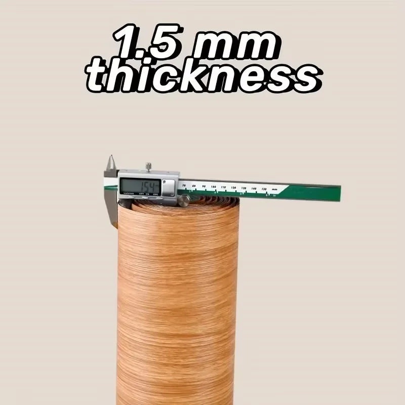 Wood Grain Self-Adhesive Wall Sticker – 40cm Waterproof PVC Roll