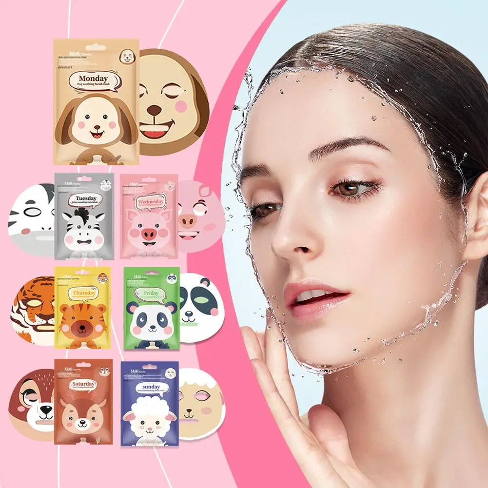 Animal Print Sheet Mask – Collagen & Hyaluronic Acid Hydration