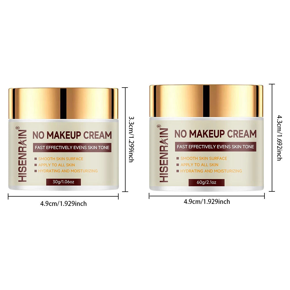 HISENRAIN Hyaluronic Acid & Glycerin BB Cream - Hydrating Tone-Up Moisturizer for Natural Glow & Smooth Skin. Peaceful Pleasures Health and Wellness