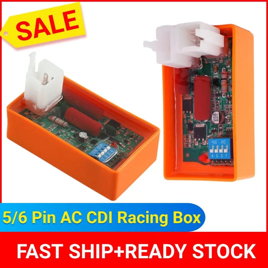 5/6 Pin AC CDI Racing Box DIP Switch Motorcycle Lgnition Speed For WAVE100 Racing YX140 CG125 CG150 Programmable CDI Peaceful Pleasures Health and Wellness