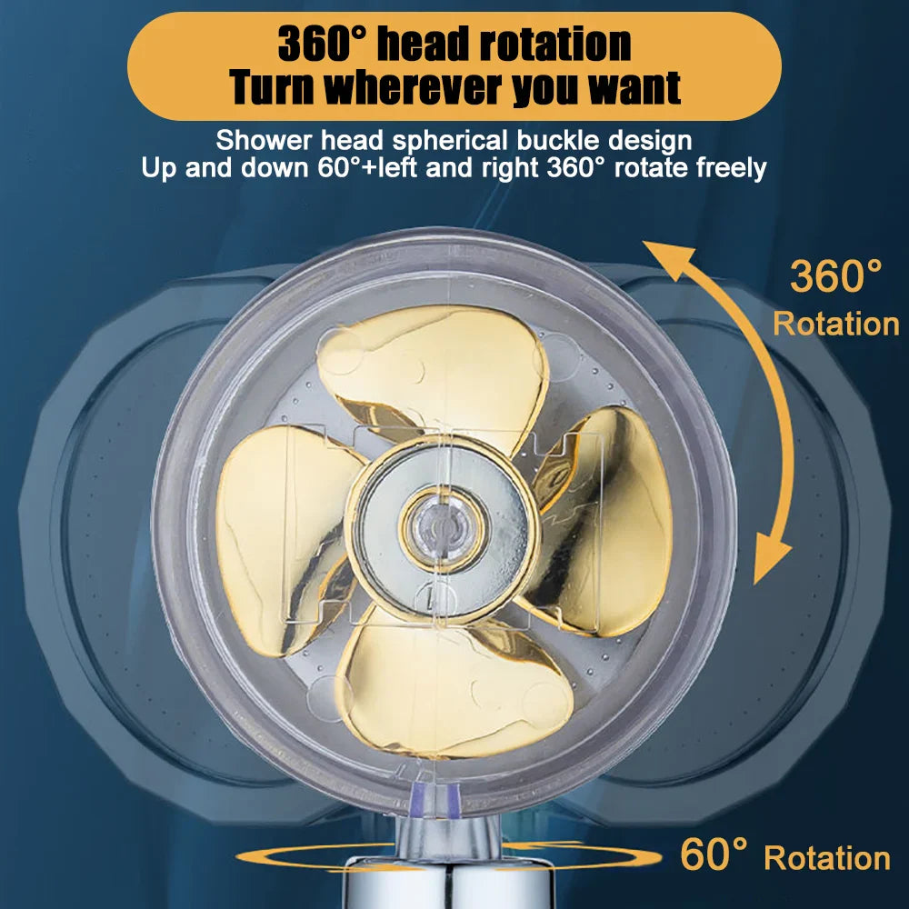 High-Pressure Handheld Showerhead | Filter & Water-Saving