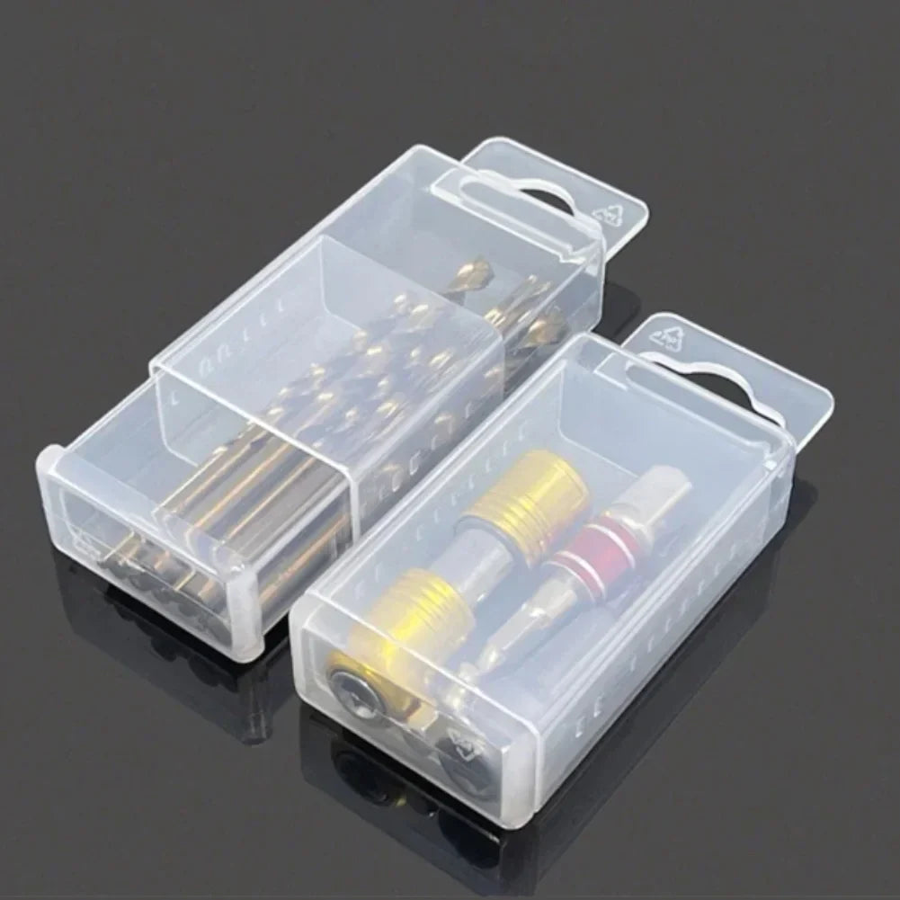 Transparent Telescopic Drill Bit & Tool Storage Box | 3 Sizes