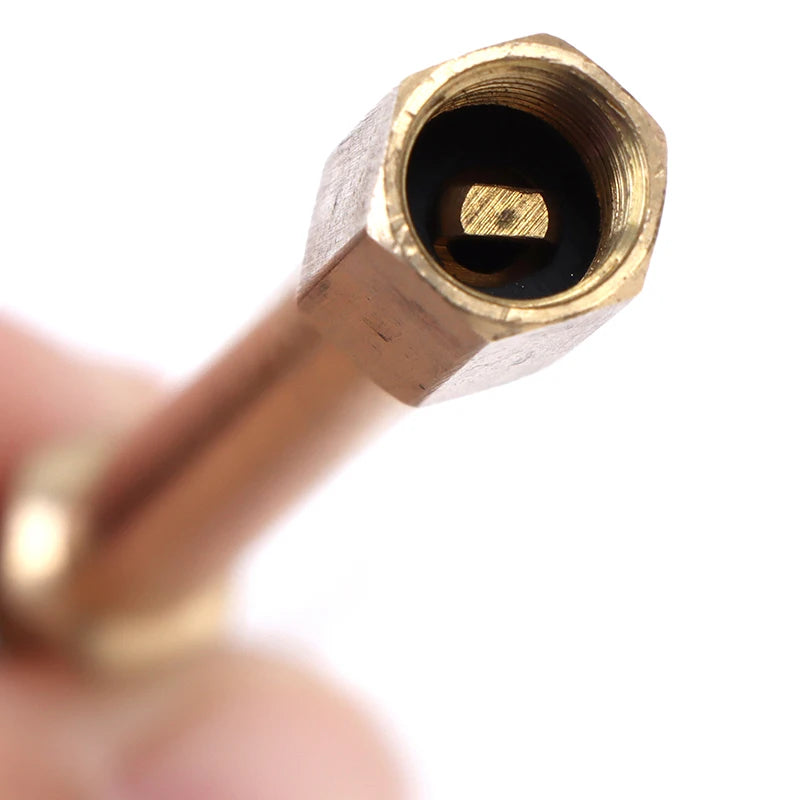 Brass Tire Valve Stem Extender – Car, Truck & Motorcycle