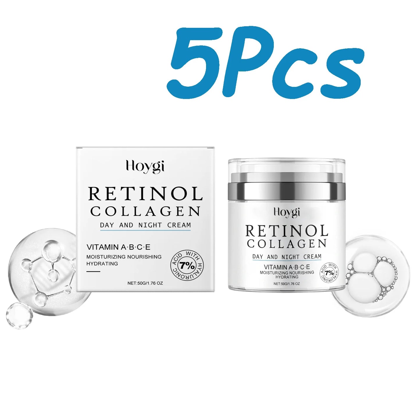 Retinol Anti-Aging Face Cream with Collagen, Vitamin C & E 50g