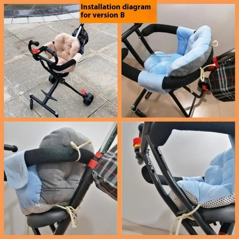 Baby Stroller Seat Cushion | Breathable Anti-Slip Quick Install