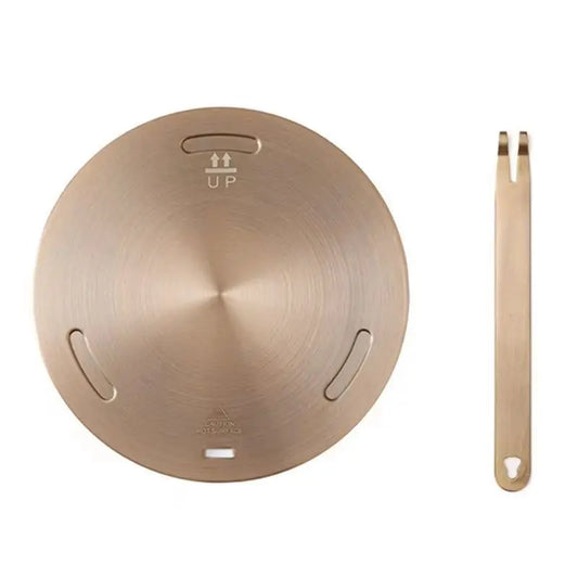 A36T-Diffuser Heat Conducting Plate, Cooking Kitchen Thickened Non-Slip Stove Gas Heat Conducting Plate Peaceful Pleasures Health and Wellness Rose Gold 280 3.4mm