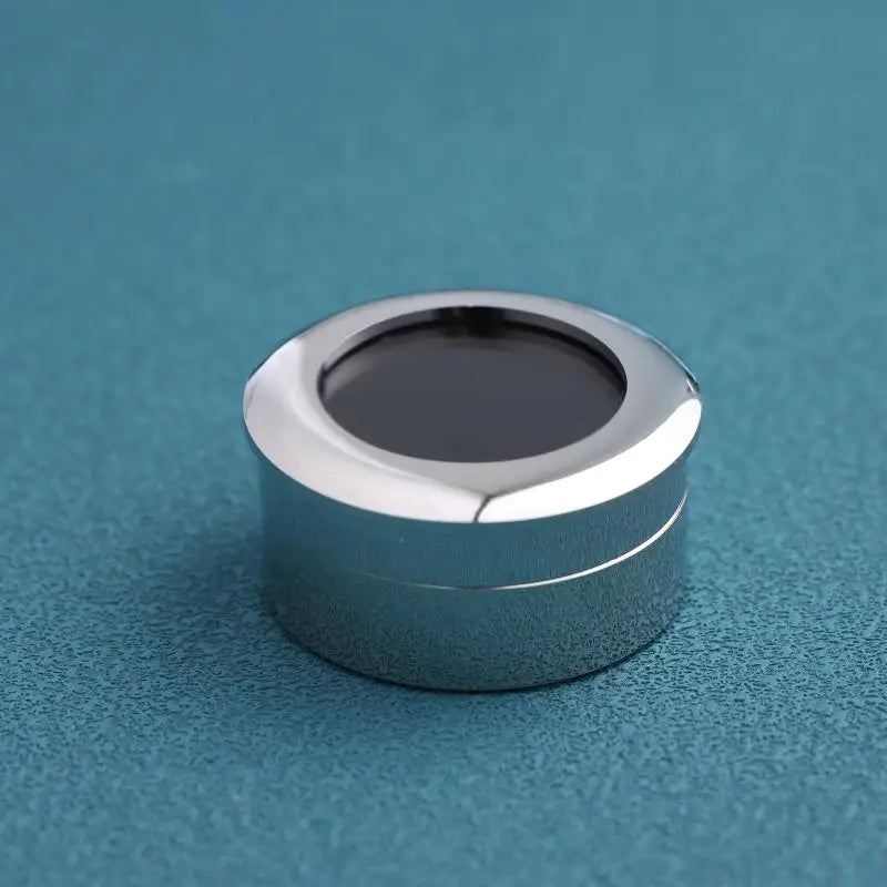 Jewelry Stone Display Box For Round Gems Secure Metal Gift Packaging Storage Organizer For Store Show Engagement Peaceful Pleasures Health and Wellness Silver 3.2cm