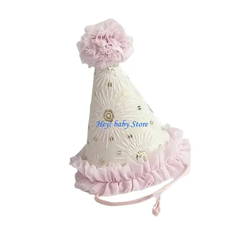 Tulle Birthday Party Hat for Babies & Toddlers | Conical Cap