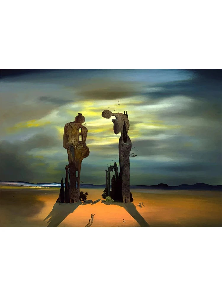 Salvador Dali Surrealism Masterpiece Posters Canvas Painting Abstract Aesthetic Wall Art For Corridor Office Room Home Decor Peaceful Pleasures Health and Wellness 1 40x60cm Unframed