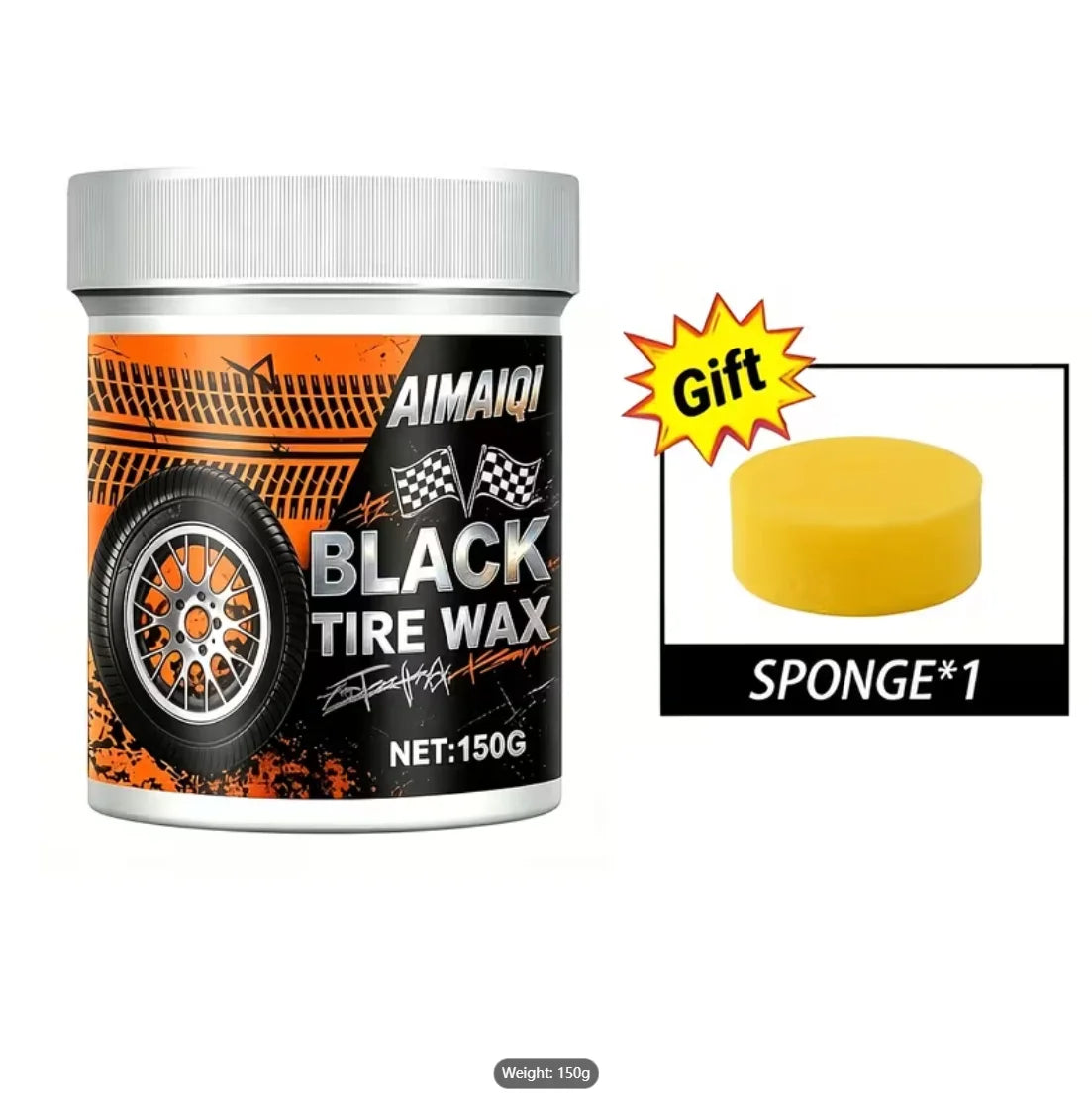 Tire Protection Wax – UV Shield, Anti-Crack Black Coating