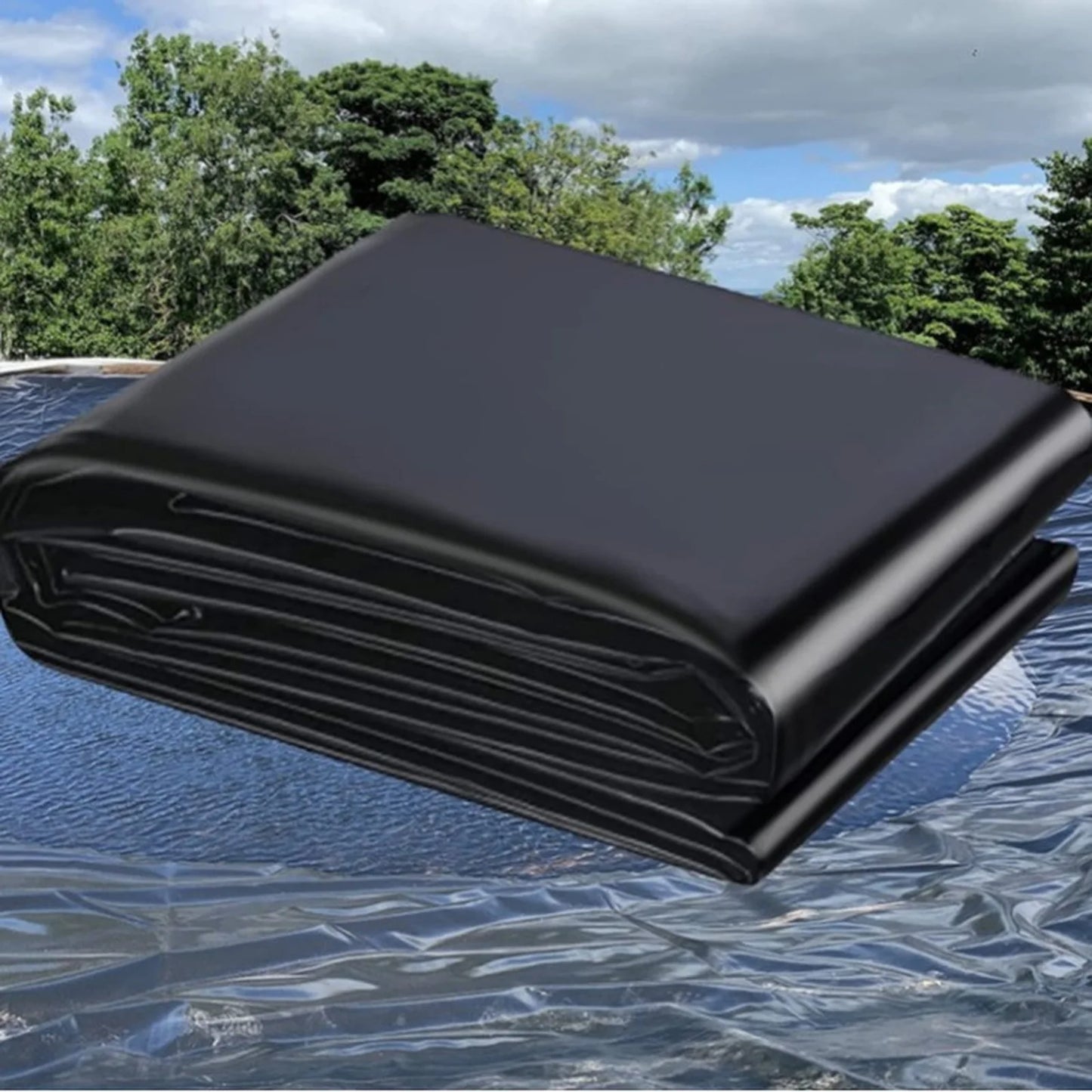 Fish Pond Liner Cloth Waterproof Gardens Pools Membrane Black Flexible Streams Fountains Reinforced Landscaping Pool Liner Peaceful Pleasures Health and Wellness