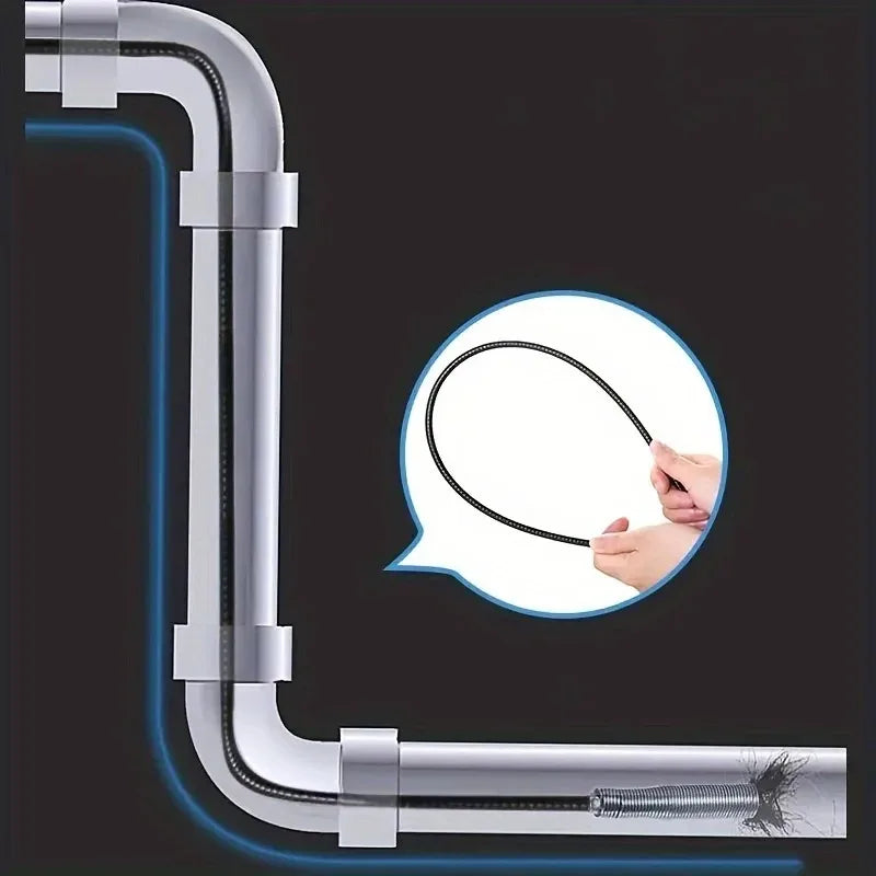 4-Claw Flexible Drain Snake | Hair Catcher & Pipe Dredger