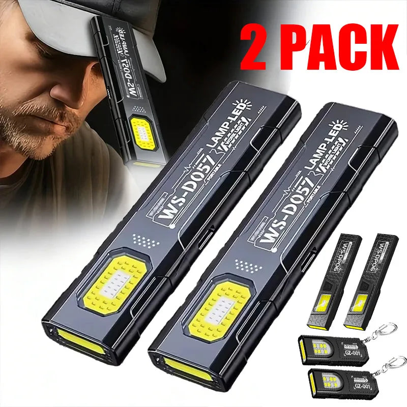 KDULIT Mini COB LED Flashlight 550lm USB-C Rechargeable Magnet