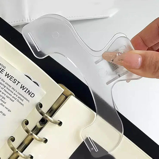 Frosted Transparent Book Page Holder Clip | Kawaii Desk Accessory Book Page Holder Oasis Select