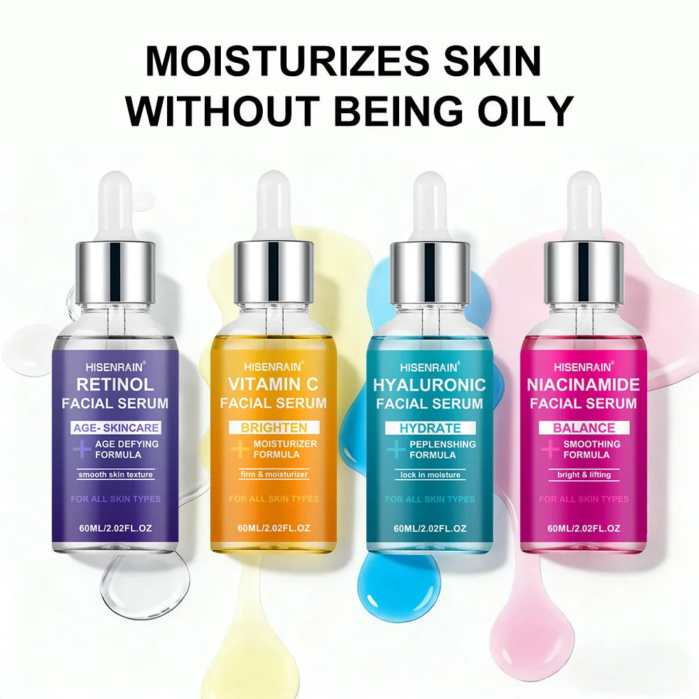 HISENRAIN 4-Piece Moisturizing Essence Skincare Set | Gift