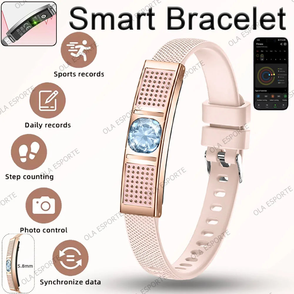 2026 New Fashion Women Smart Bracelet Sport Modes Fitness Tracker Heart Rate Health Monitor IP68 Waterproof Smart Watch Men Hw12 Peaceful Pleasures Health and Wellness Gold