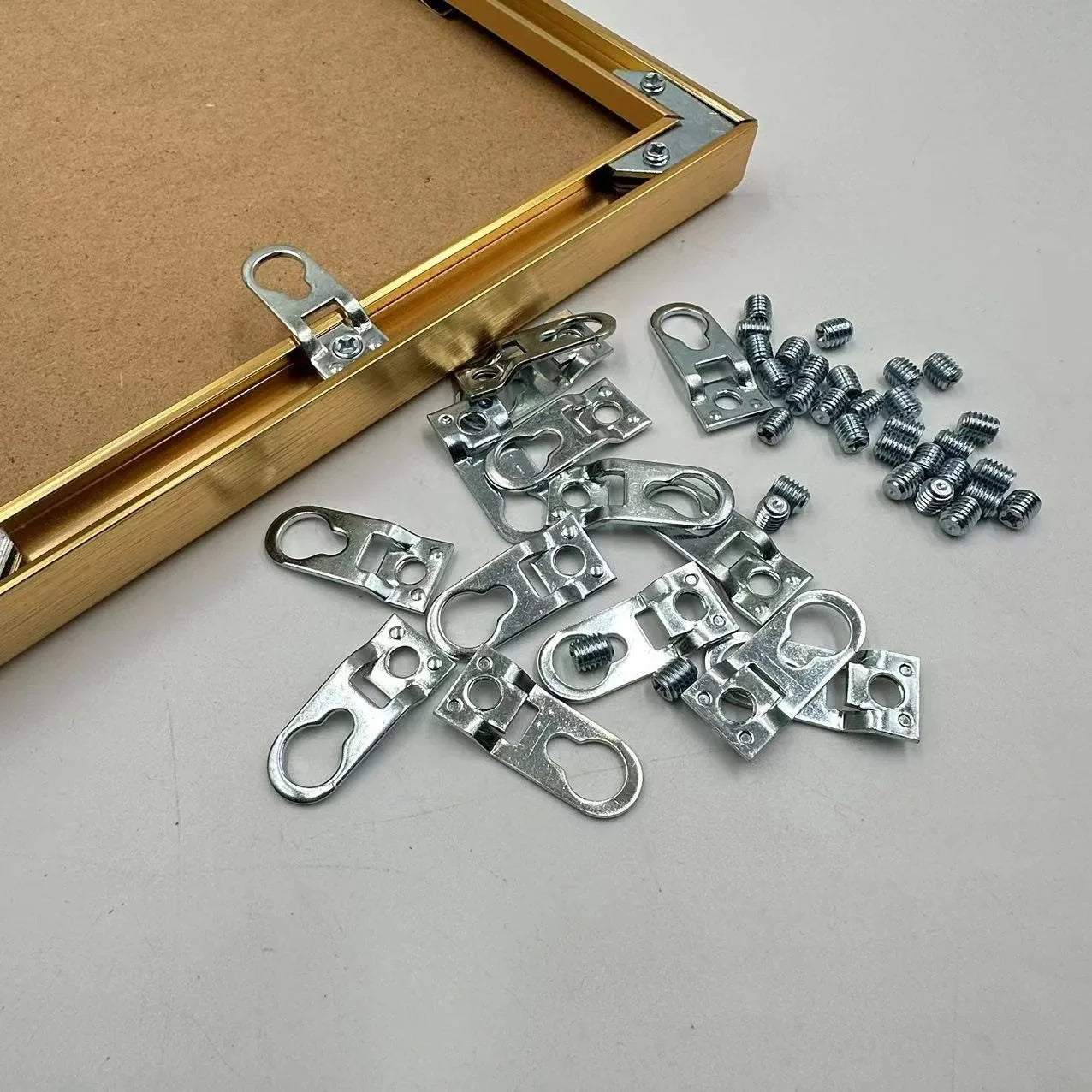 10-Pack Metal Keyhole Picture Hangers | Frame & Cabinet Fasteners