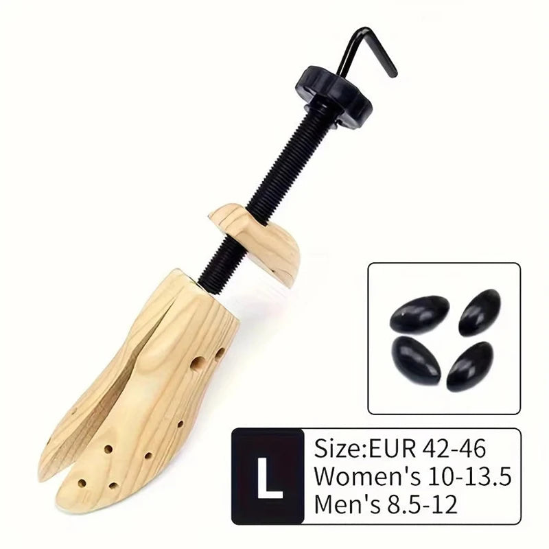 Wood Shoe Stretcher Adjustable for Men & Women – Expands Length & Width (1-2 Pcs)