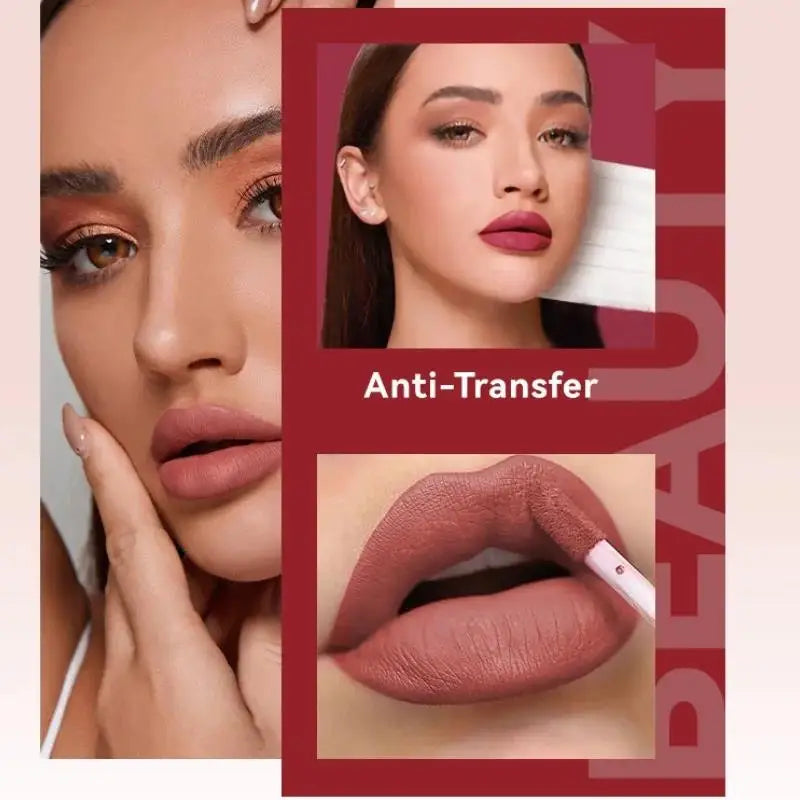 MLSMILE 3-Piece Matte Velvet Lip Gloss Set – 16Hr Wear