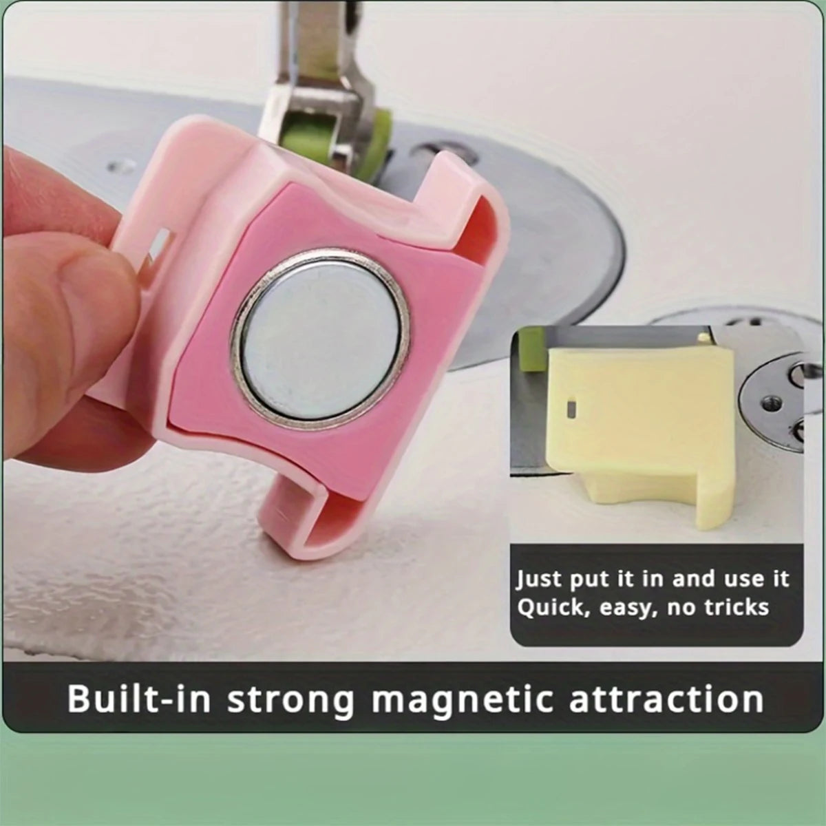 1pc GP30 Strong Magnetic Sewing Guide Ruler, Sewing Machine Accessories, Alignment Tool, Random Color Peaceful Pleasures Health and Wellness