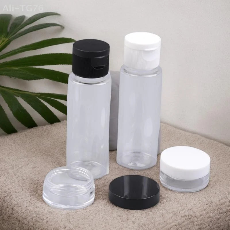 11-Piece Refillable Travel Bottle Set – Leak-Proof TSA Approved