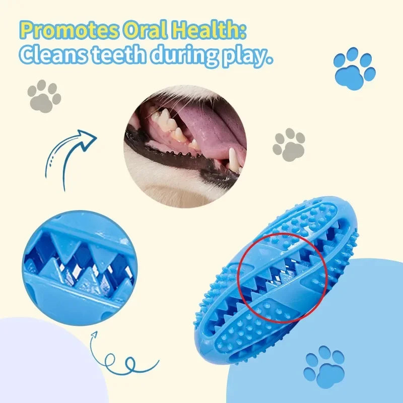 Interactive Rubber Dog Ball – Chew Toy & Treat Dispenser Dog Chew Toy Peaceful Pleasures Health and Wellness