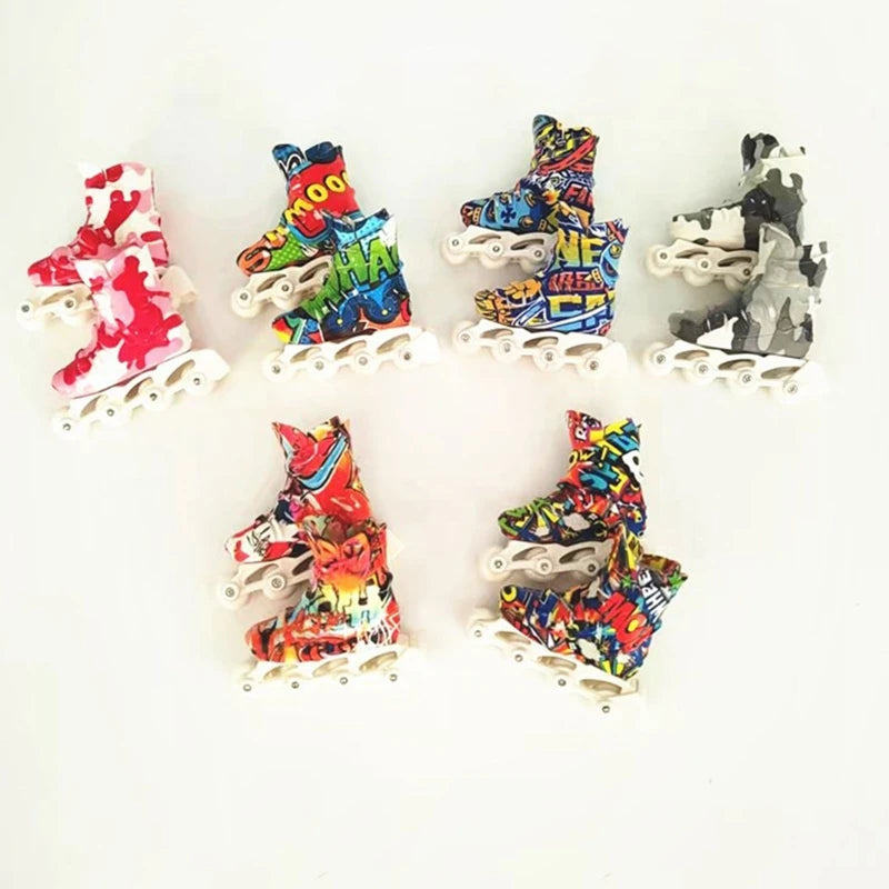 Mini Finger Skates – Cute Roller & Ice Skate Shoe Toy (1 Pair)