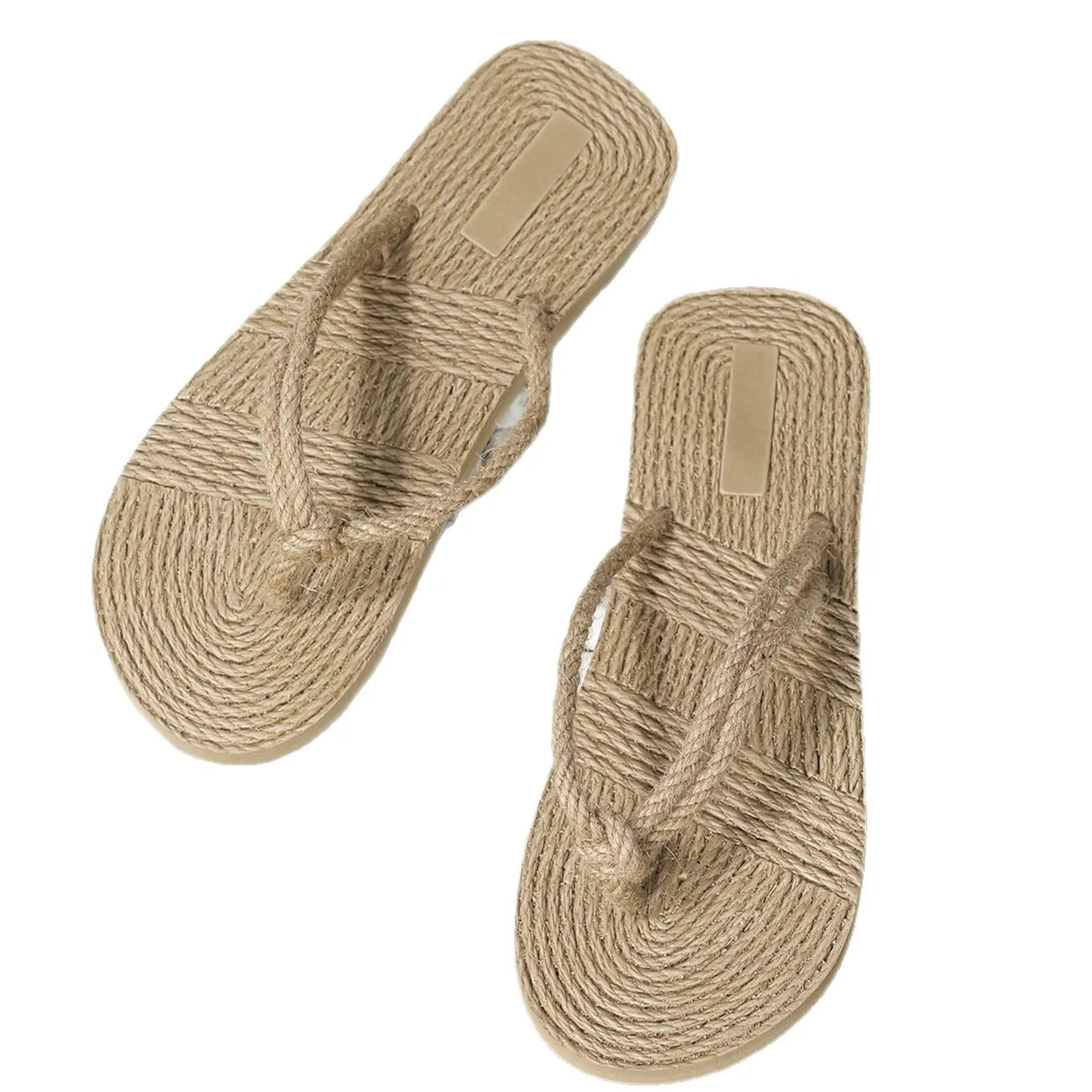 Women's Linen Flip Flop Slippers – Quick-Dry Beach & Indoor