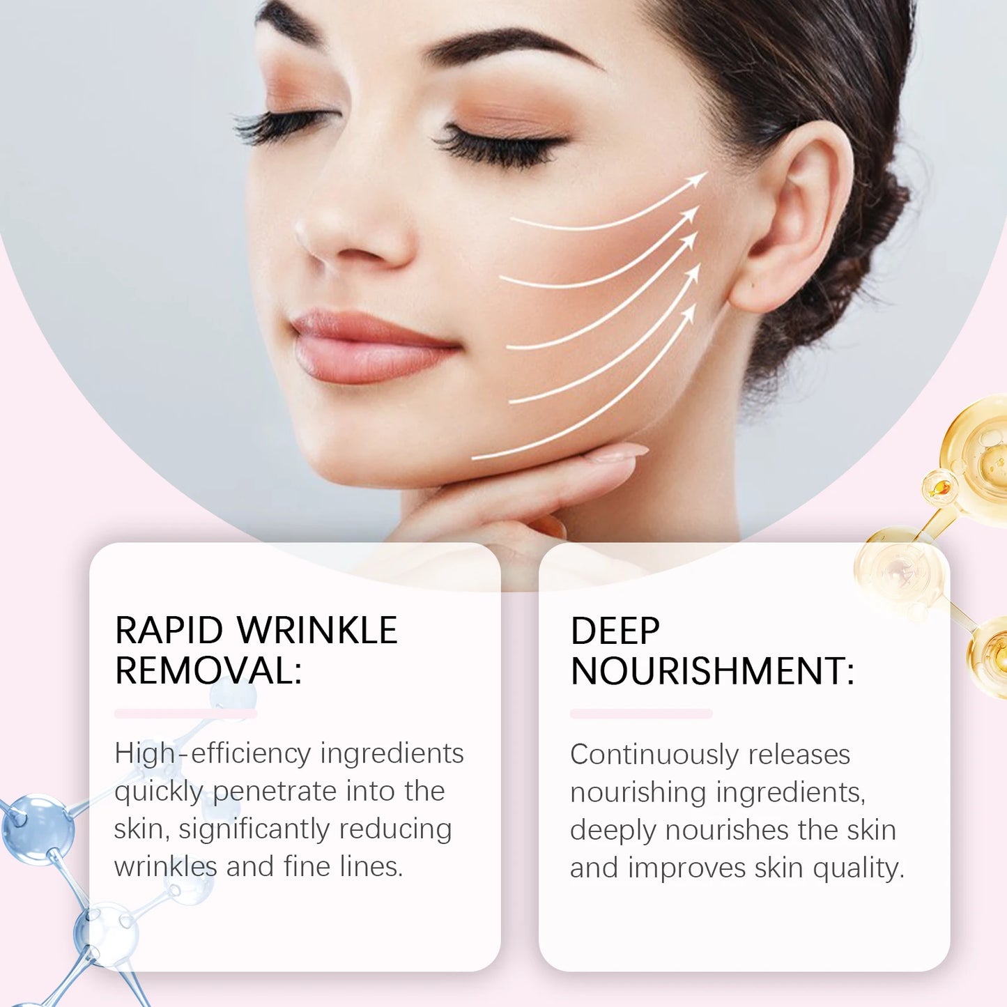 Hydrolyzed Collagen Sheet Mask Reduce Fine Lines Increase Skin Elasticity Firming Nourishing Shrink Pores Sodium DNA Facial Mask Peaceful Pleasures Health and Wellness
