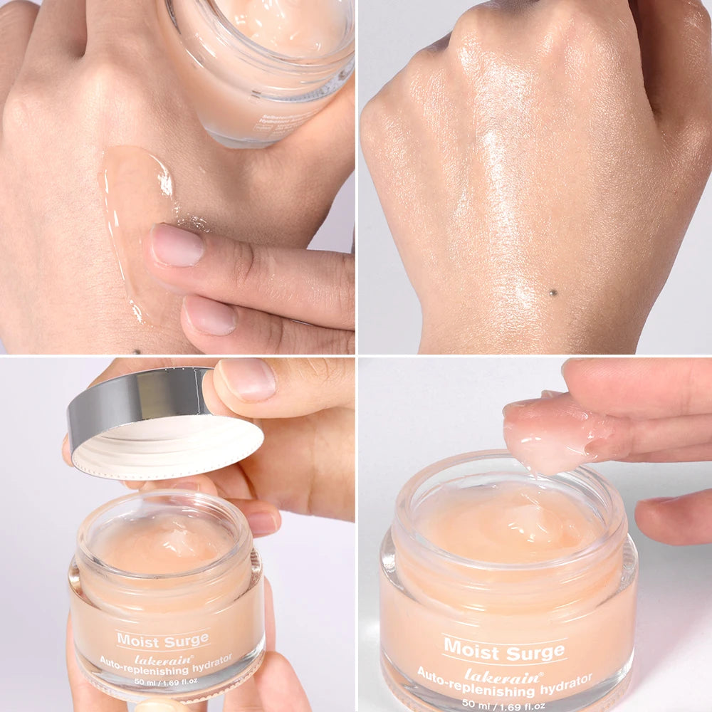 Auto-replenishing Hydration Cream Deep Moisturizing Refreshing Oil-Free Texture Quickly Absorb Long-lasting Hydration Face Cream Peaceful Pleasures Health and Wellness