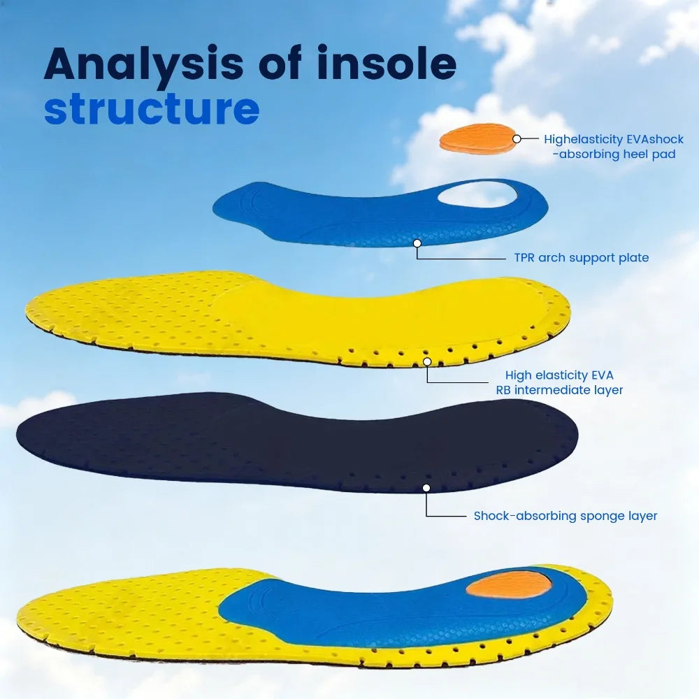 EVA Arch Support Insoles | Breathable Cushion for Men & Women