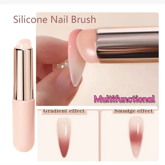 Silicone Nail Art Brush | Mirror Powder & Gradient Applicator Nail Art Applicator Oasis Select