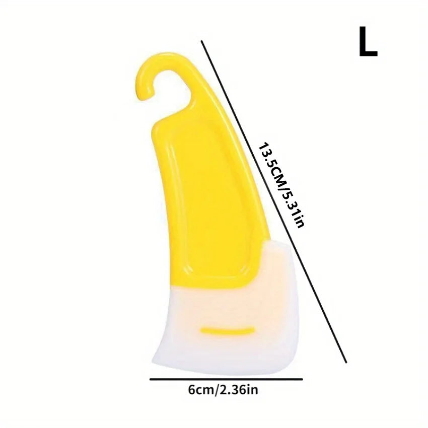 3-Pack Silicone Pan Scraper & Dish Cleaning Spatula Set