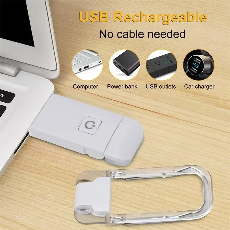 LED Clip-on Book Light Home-appliance Night Lights Lamp Charging Mode Eye Care USB Children's Reading Light Indoor Table Peaceful Pleasures Health and Wellness