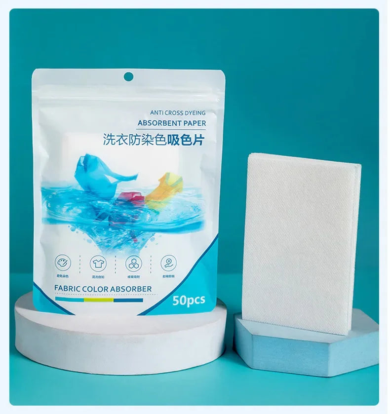 Color Catcher Sheets for Laundry 50 Count – Dye Grabbing Sheets