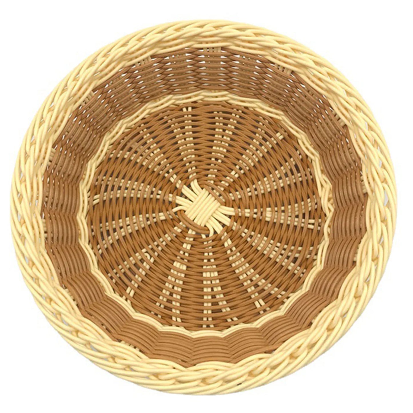 Home Kitchen Food Basket Multipurpose Woven Bread Baskets for Kitchen Dining Room Supplies Peaceful Pleasures Health and Wellness Mix color 33x9