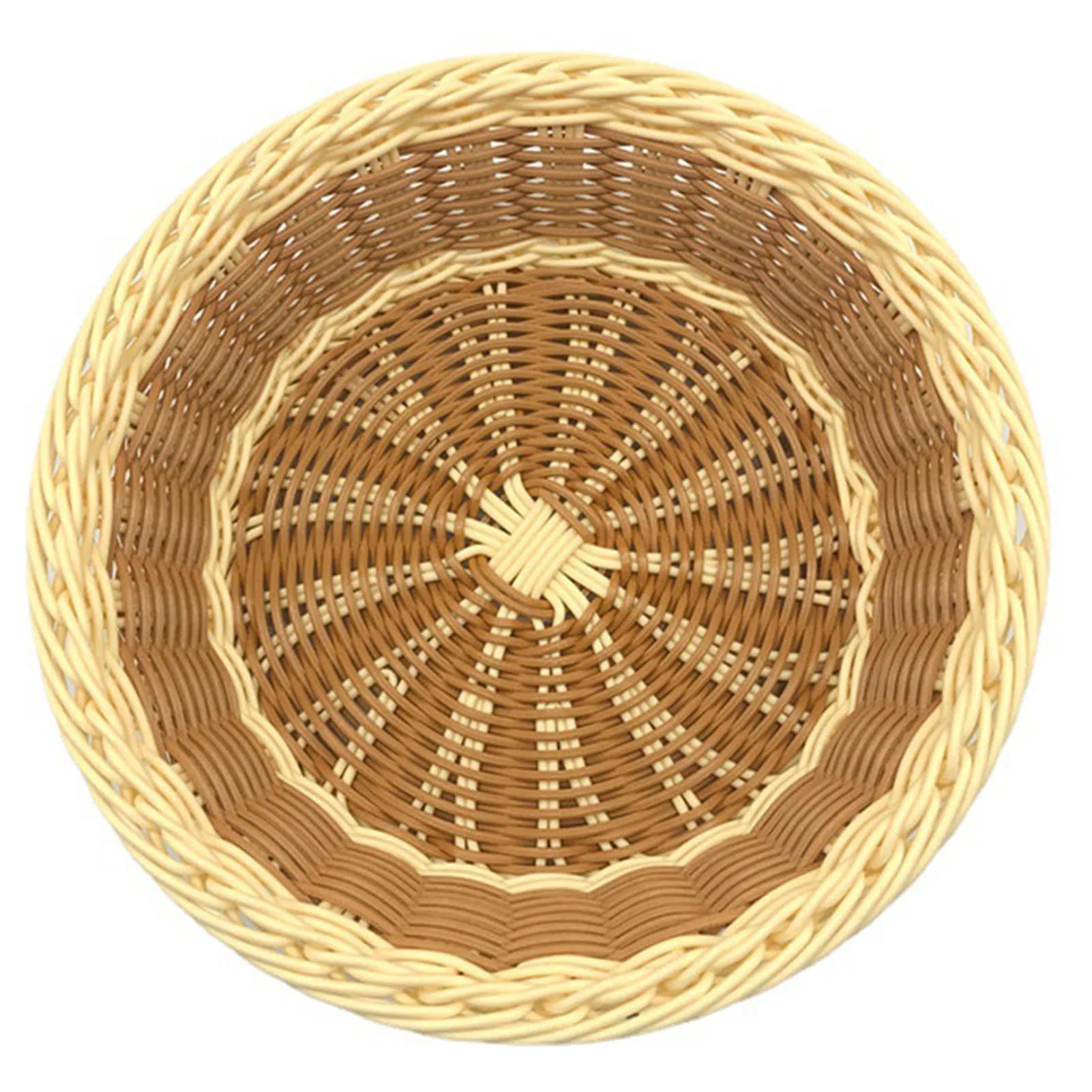 Home Kitchen Food Basket Multipurpose Woven Bread Baskets for Kitchen Dining Room Supplies Peaceful Pleasures Health and Wellness Mix color 33x9