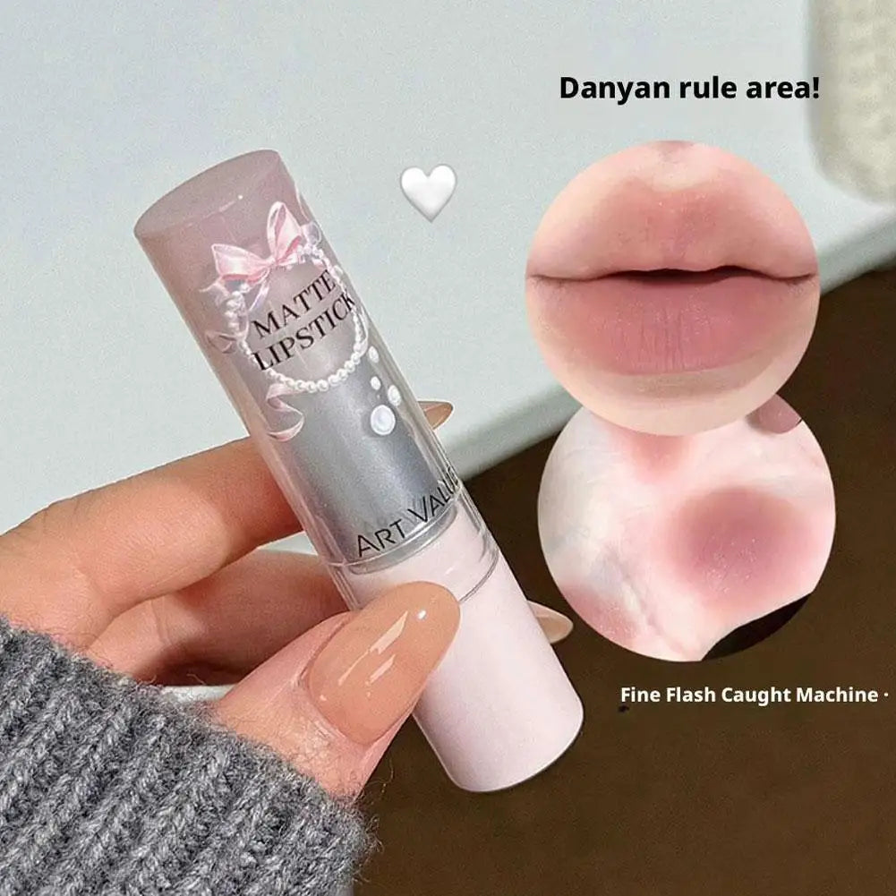 Moisturizing Velvet Matte Lipstick Mousse Long Waterproof Light Natural Warm Brown Toned Lip Tint Make Up Peaceful Pleasures Health and Wellness