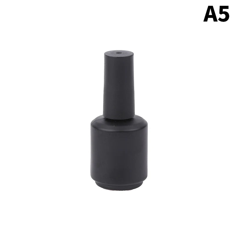 15ml Empty Glass Nail Polish Bottle with Lid & Brush