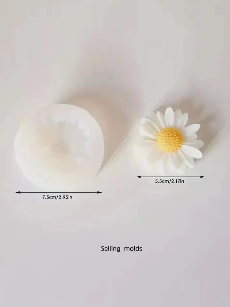 Daisy Silicone Candle Mold – DIY Flower Candle Making