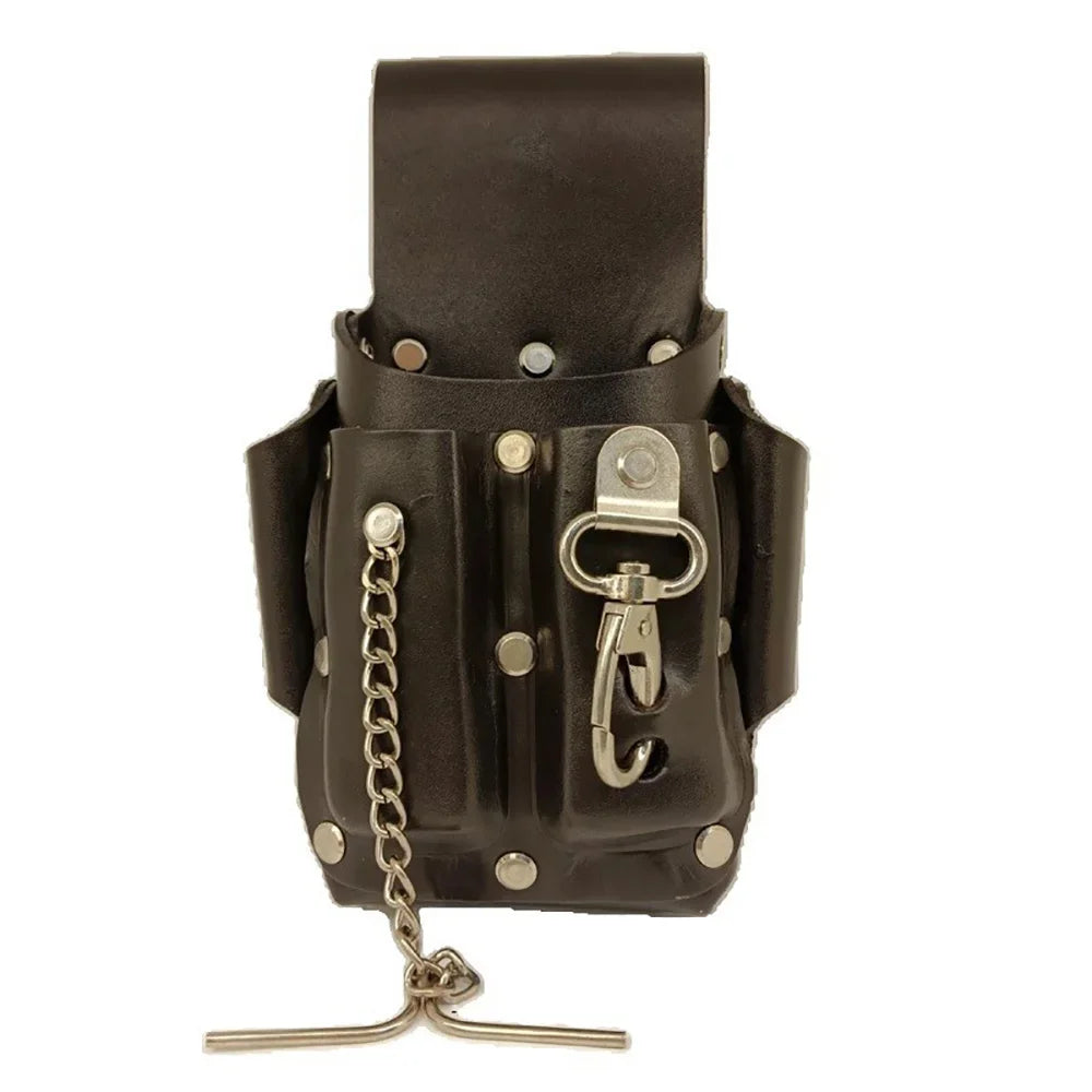 Vintage Cowhide Leather Tool Belt Bag | Electrician Organizer