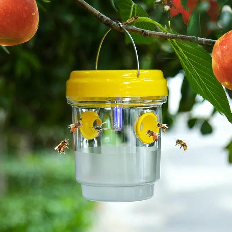 Solar Wasp Trap UV LED Light | Reusable Yellow Jacket Catcher