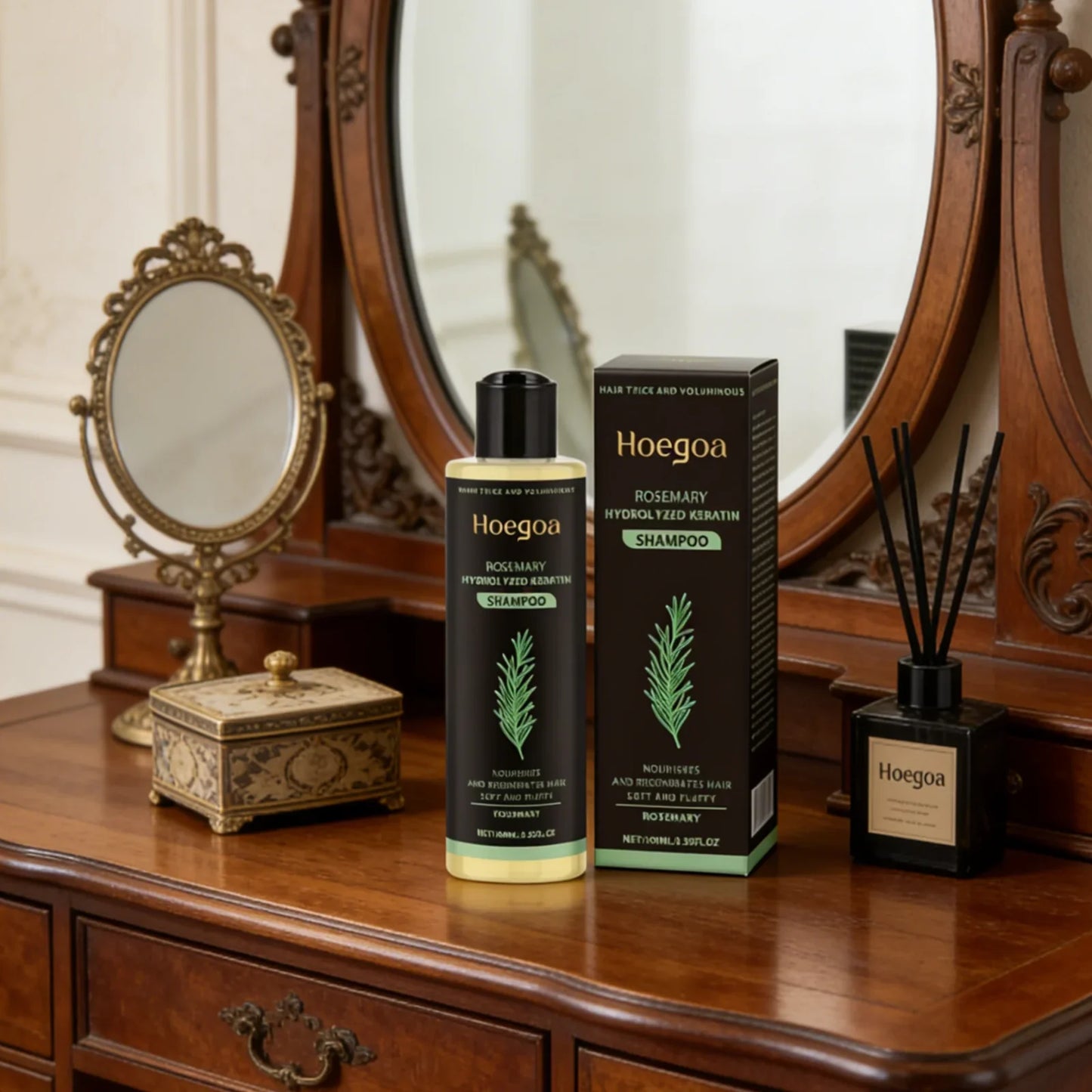 Hoegoa Rosemary Keratin Shampoo – Thicken & Repair Hair