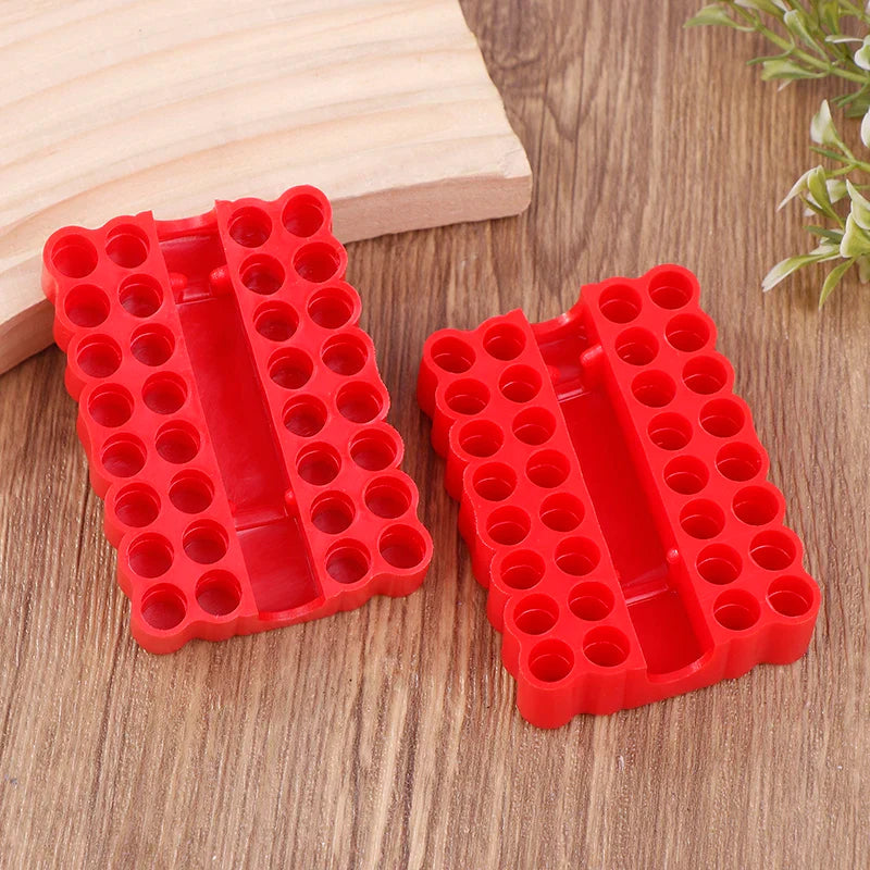 2-Pack 32-Hole Bit Organizer – 1/4" Hex Shank Storage Case